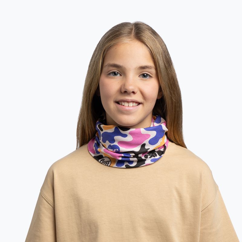 Eșarfă multifuncțională BUFF Coolnet UV flawas pink 3