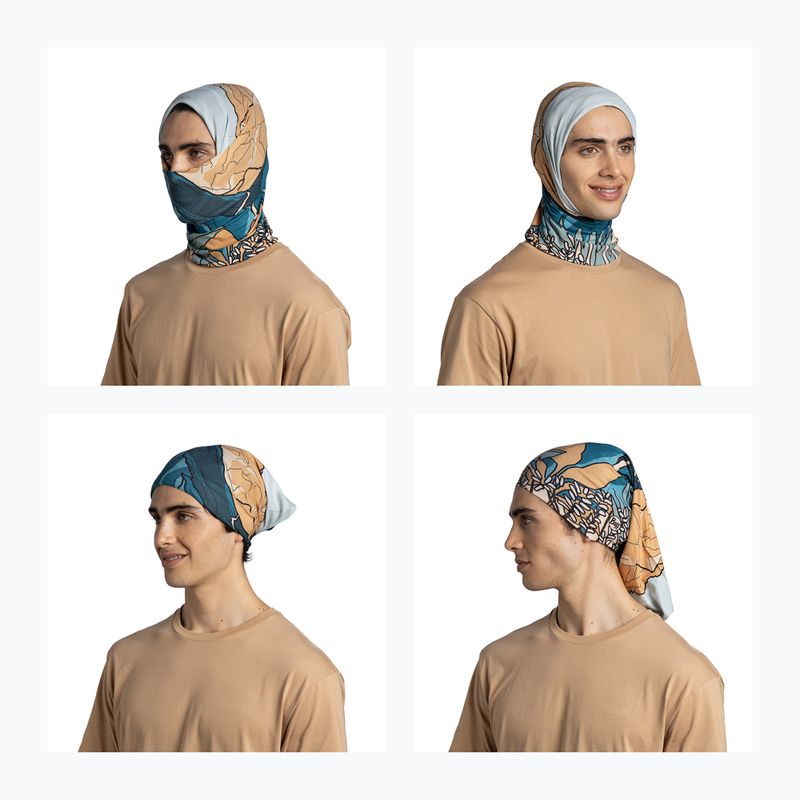 Eșarfă multifuncțională BUFF Coolnet UV nive teal 5