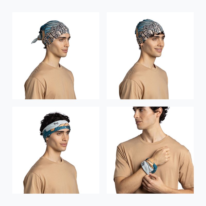 Eșarfă multifuncțională BUFF Coolnet UV nive teal 6
