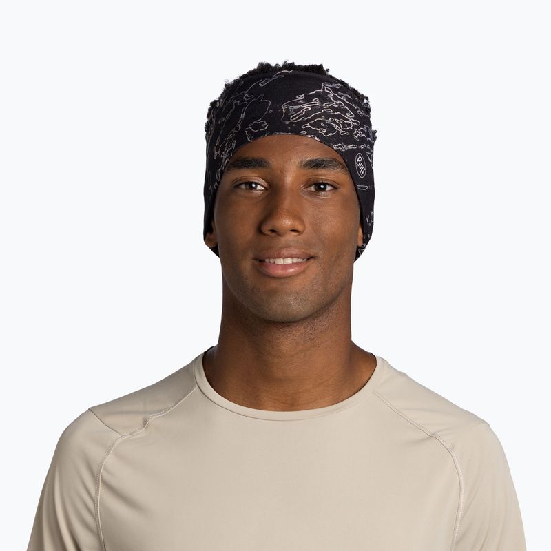 Bentiță pentru cap BUFF CoolNet UV Wide front black 2