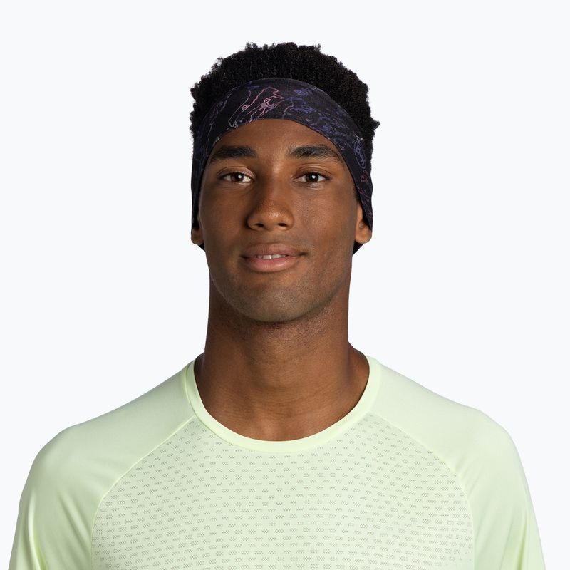 Bentiță pentru cap BUFF CoolNet UV Slim anter black 2