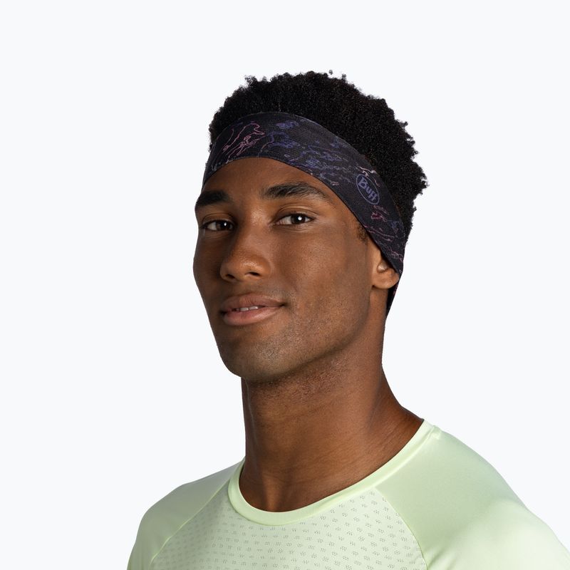 Bentiță pentru cap BUFF CoolNet UV Slim anter black 3