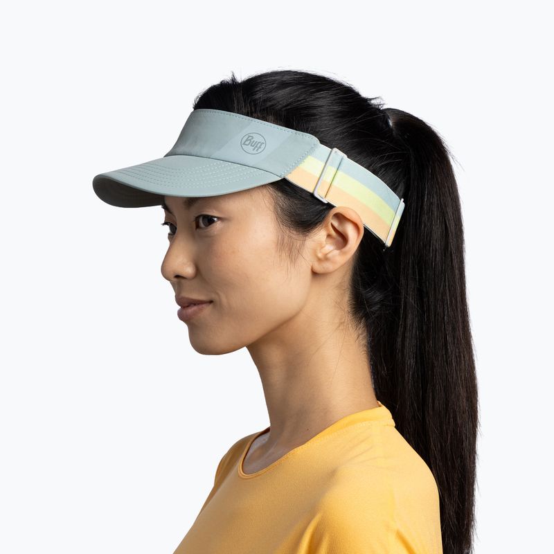 Vizieră de alergare BUFF Speed solid mist 4