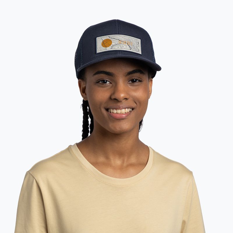 Șapcă cu cozoroc BUFF Explore Trucker lewen navy 3