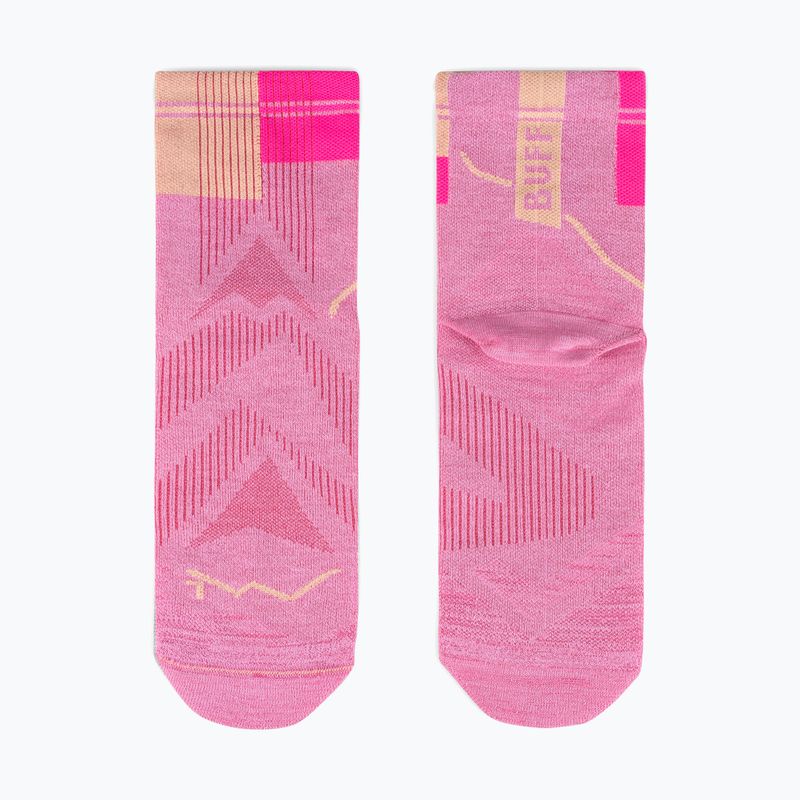 Șosete BUFF CoolNet Quarter pink 2