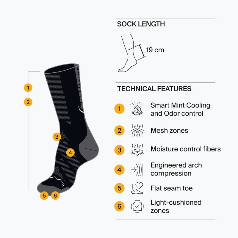 Șosete BUFF Coolnet Crew culoare deșert 4