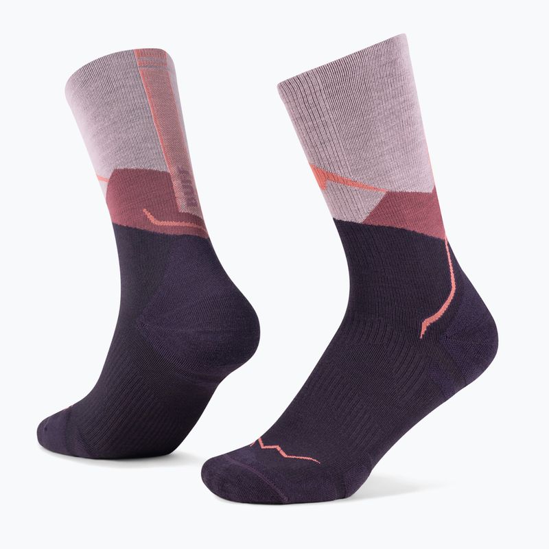 Șosete BUFF Merino Lightweight Crew LWC1 pink