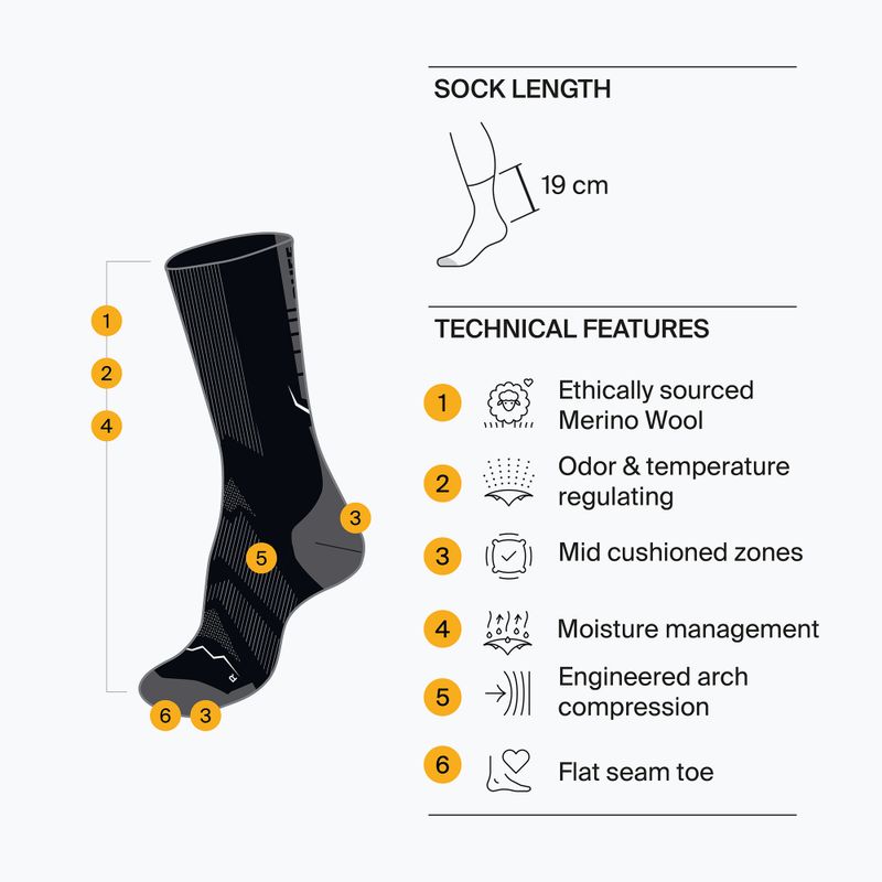 Șosete BUFF Merino Lightweight Crew LWC4 blue 4