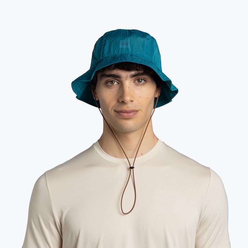 Pălărie BUFF Go Bucket solid teal 4