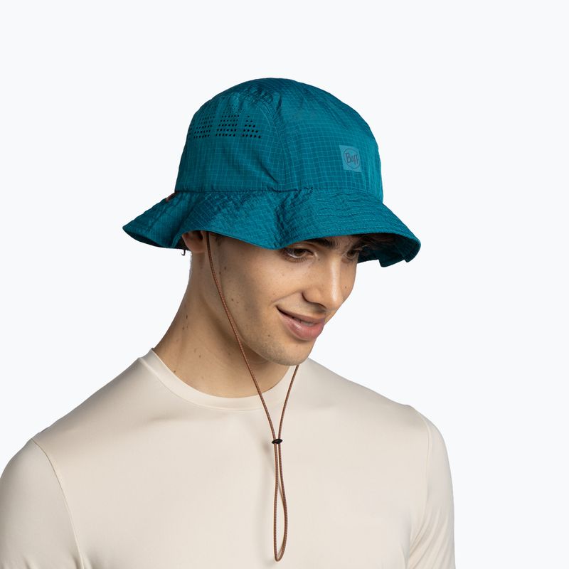 Pălărie BUFF Go Bucket solid teal 5