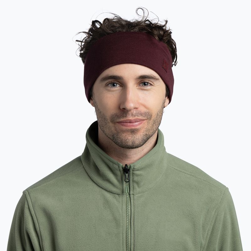 Bentiță BUFF Merino Wide garnet 2
