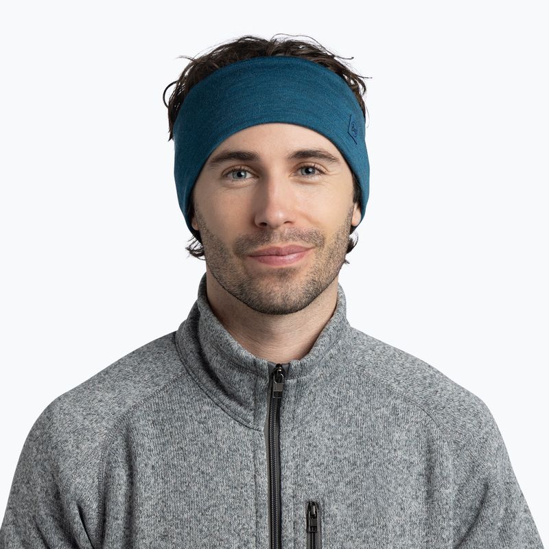 Bentiță BUFF Merino Wide ocean 2