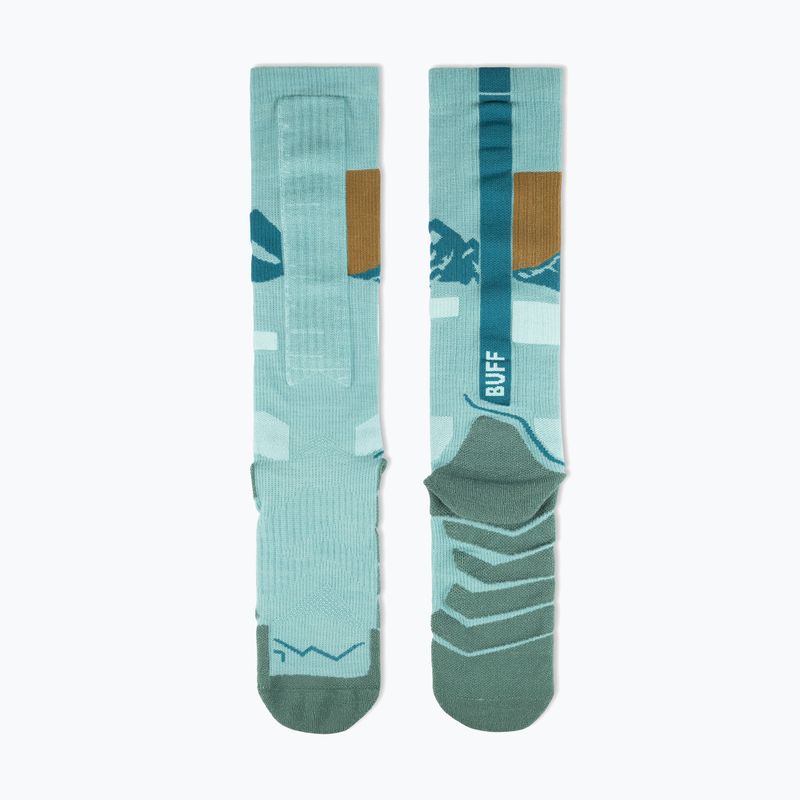 Șosete BUFF Merino Heavyweight Over The Calf sea green 3