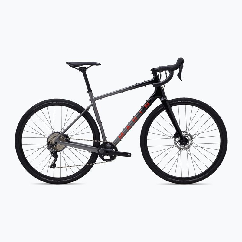 Bicicletă gravel Marin Headlands 1 gloss charcoal/black/roarange