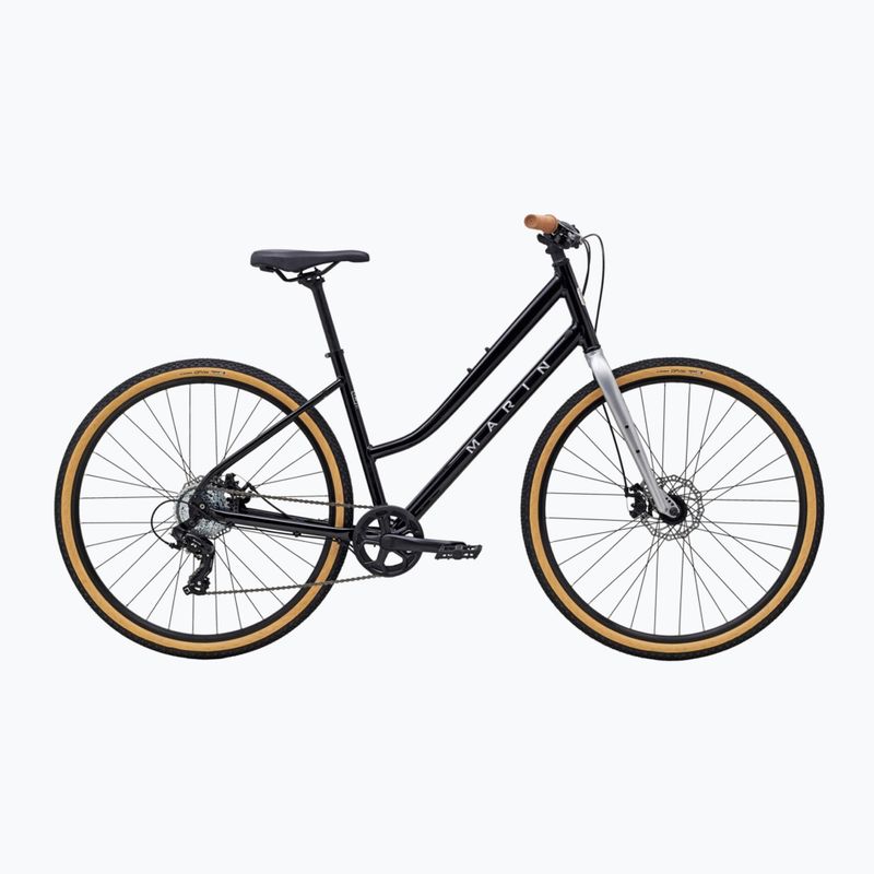 Bicicletă cross pentru femei  Marin Kentfield 1 ST 700C gloss black/silver
