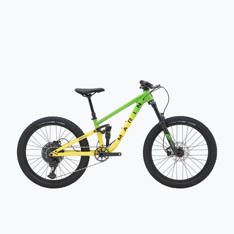 Bicicletă pentru copii Marin Rift Zone Jr 24 green/yellow fade