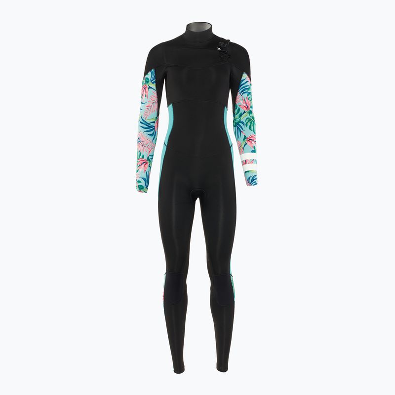 Spumă de înot pentru femei Hurley Plus Printed 4/3 mm Fullsuit java tropical