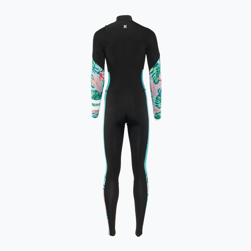 Spumă de înot pentru femei Hurley Plus Printed 4/3 mm Fullsuit java tropical 2