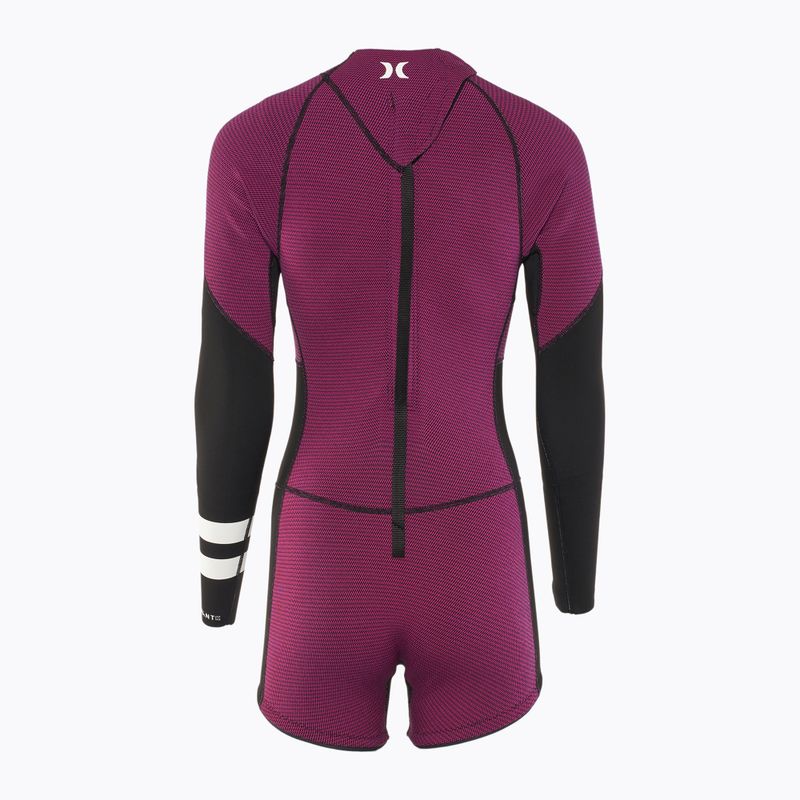 Spumă de înot pentru femei Hurley Advant Shorty Texture 2/2 mm Springsuit raspberry 2
