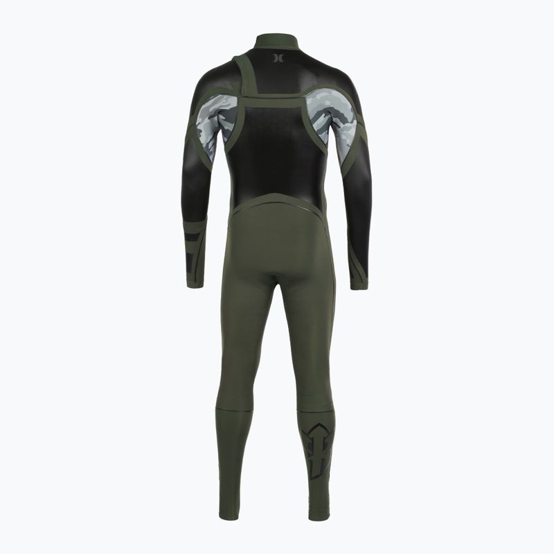 Spumă de înot pentru bărbați Hurley Kai Lenny Max 3/2 mm Fullsuit dark green 3