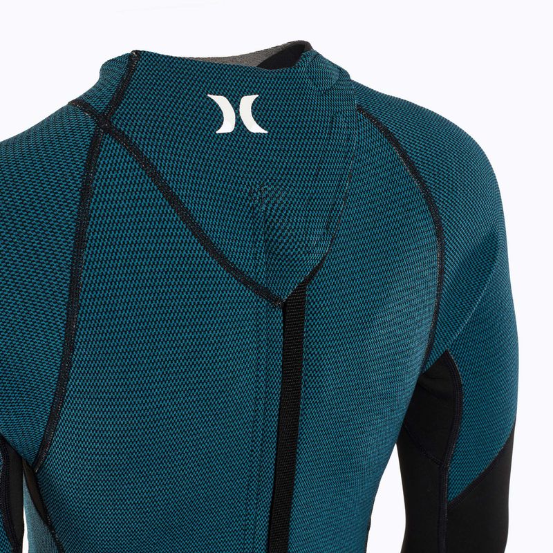 Spumă de înot pentru femei Hurley Advant Shorty Texture 2/2 mm Springsuit black/skyblue 4