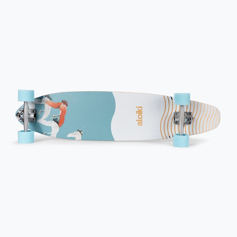 ALOIKI Sumie Sumie Kicktail Longboard complet albastru și alb ALCO0022A011