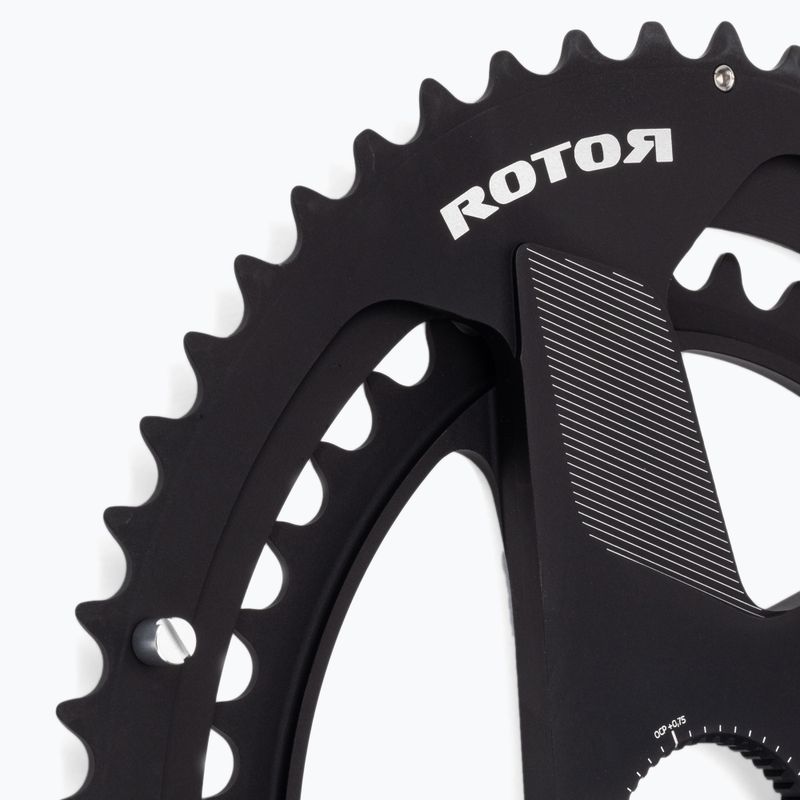 Pinion Rotor Q Rings Dm Oval Chainring 50/34T czarny 3