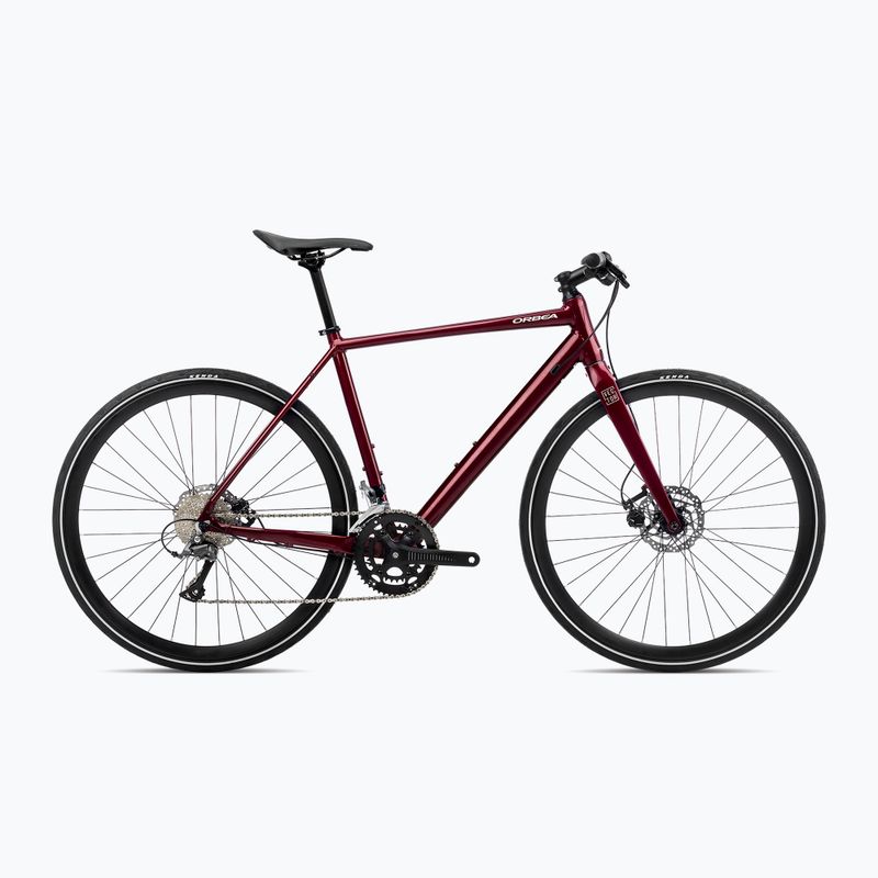 Orbea Vector 30 2023 bicicletă de oraș roșu închis metalic