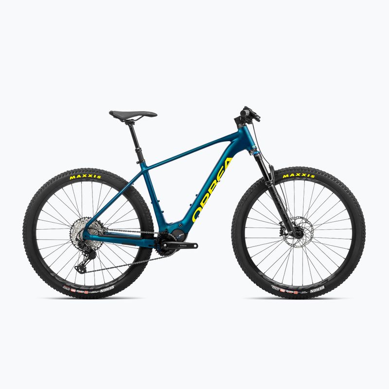 Bicicleta electrică Orbea Urrun 10 42V 540Wh 2023 borealis albastru / galben luminos
