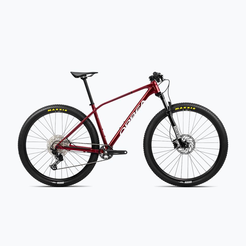 Bicicleta de munte Orbea Alma H20 2023 roșu închis metalic/alb chic mountain bike