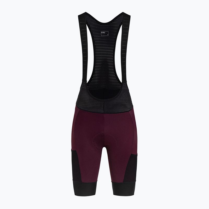 Pantaloni scurți de ciclism pentru bărbați HIRU Advanced Cargo Bibshort garnet