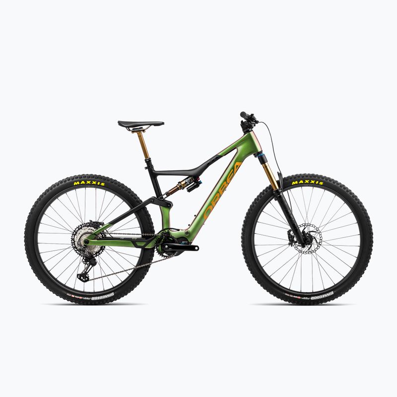 Bicicleta electrică Orbea Rise M-Team 42V 360Wh 2023 chameleon goblin verde/negru Orbea Rise M-Team 42V 360Wh 2023 goblin verde/negru