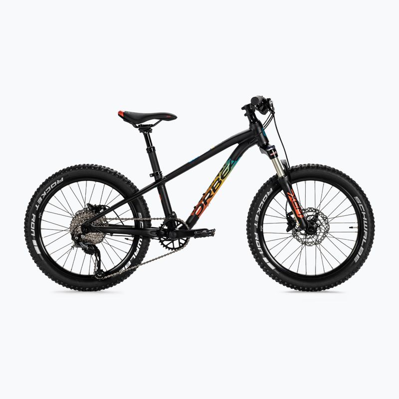 Bicicleta pentru copii Orbea Laufey 20 H20 2023 negru curcubeu