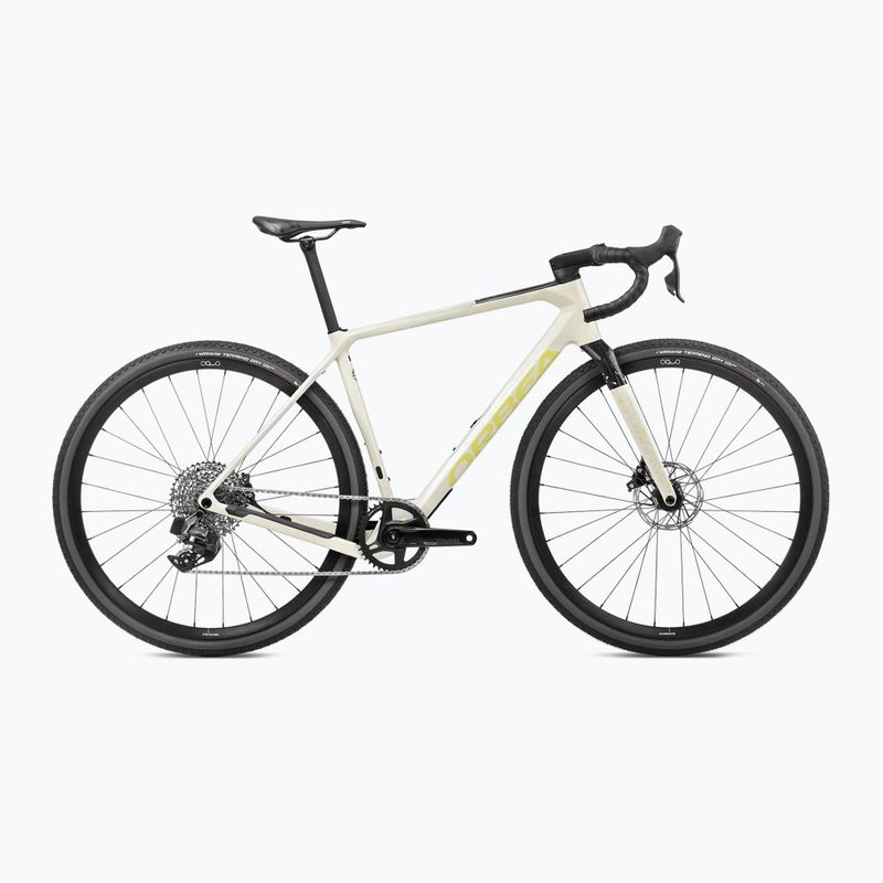 Bicicletă gravel  Orbea Terra M31e Team 1X 2024 ivory white/spicy lime
