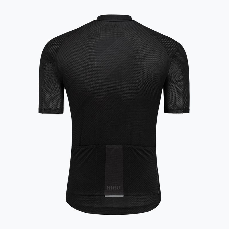 Tricou de ciclism pentru bărbați HIRU Core Light full black 9