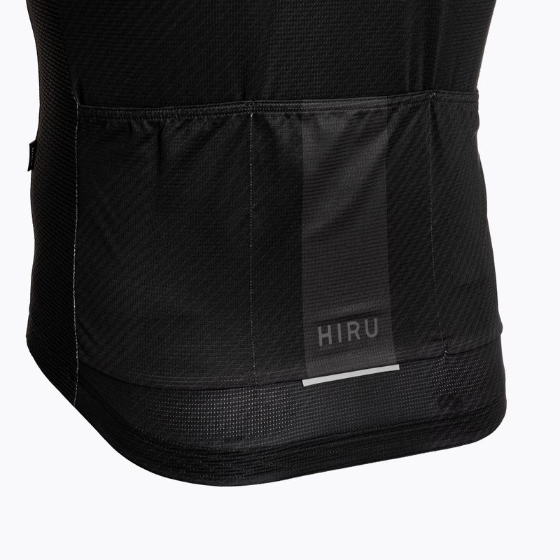 Tricou de ciclism pentru bărbați HIRU Core Light full black 6