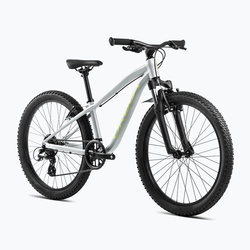 Bicicletă pentru copii Orbea MX 24 XC 2024 silver/spicy lime 2