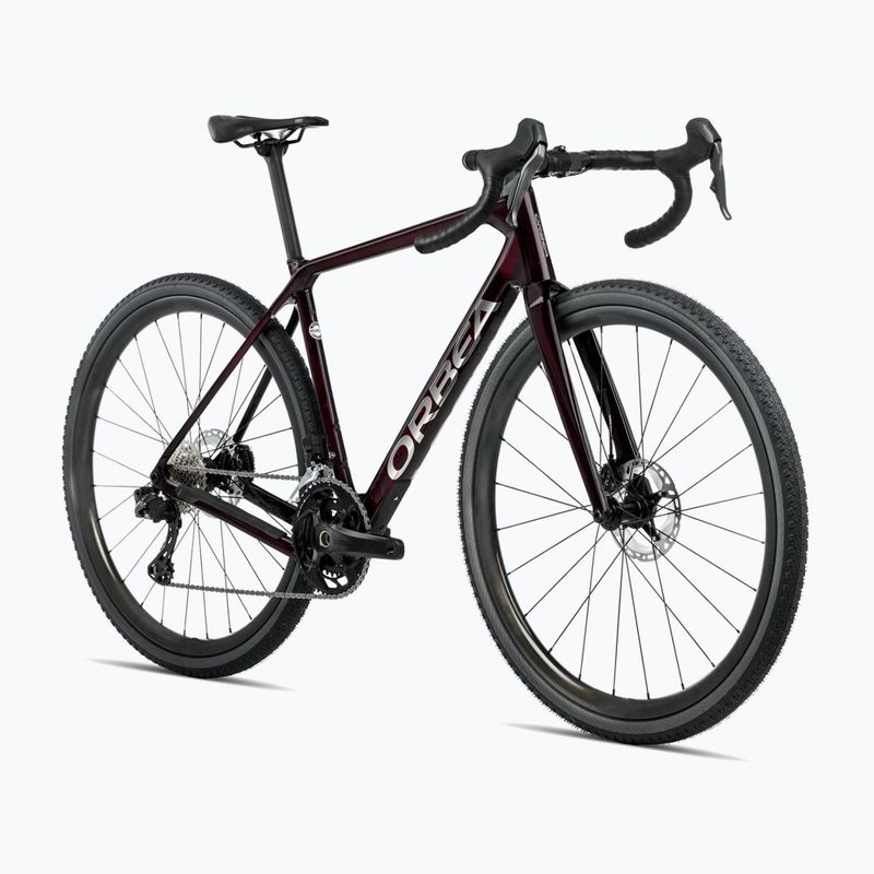 Gravel biciclete Orbea Terra M30 Echipa 2025 vin roșu carbon vedere 2