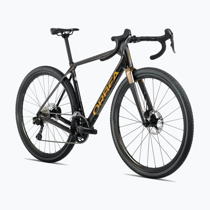 Orbea Terra M30 Team 2025 biciclete gravel cosmic carbon view/metallic olive green 2