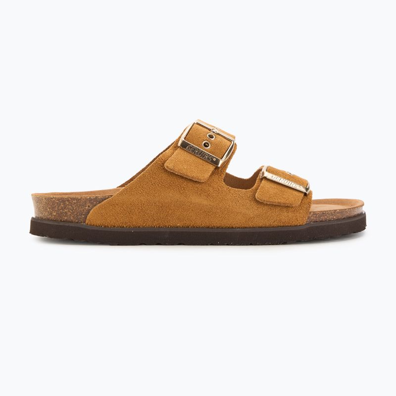 Papuci pentru femei  Genuins Hawaii Velour camel 2