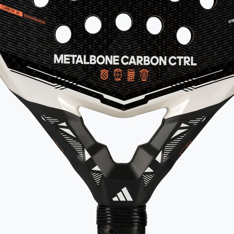 Rachetă de padel adidas Metalbone Carbon CTRL 2026 white/black 8