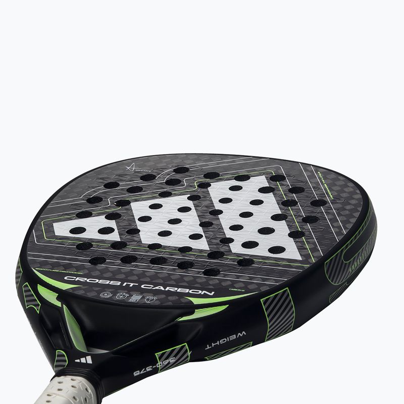Rachetă de padel adidas Cross IT Carbon 2026 black/lime 6