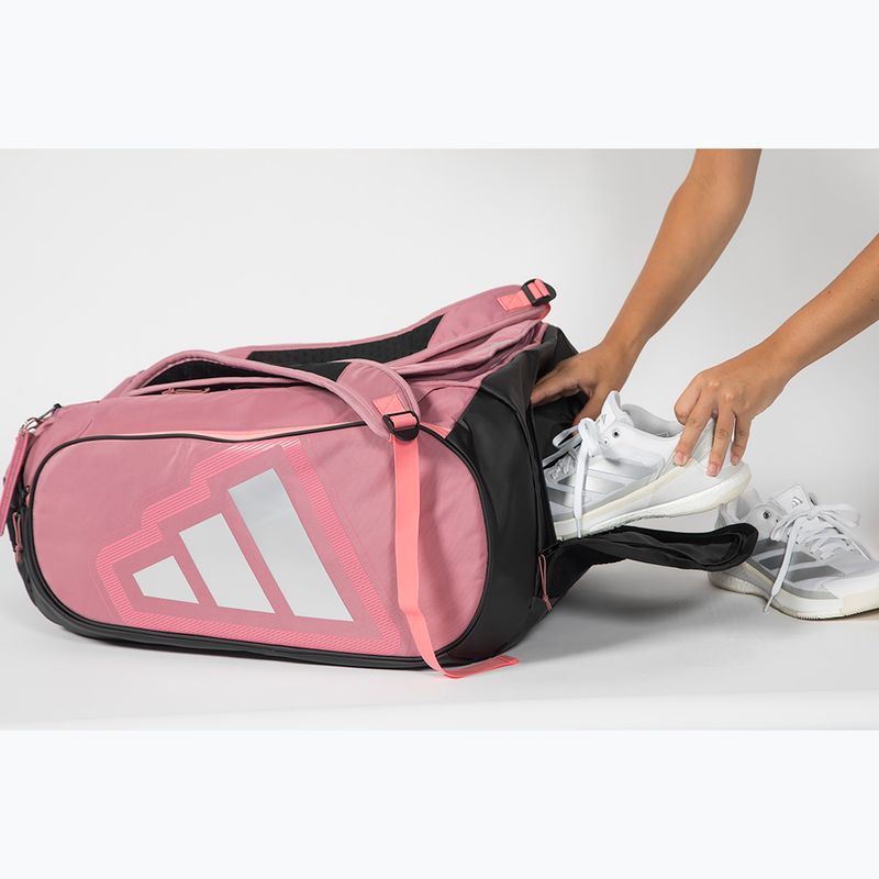 Geantă de padel adidas Pro Tour Racket Bag 2026 70 l pink/black 7
