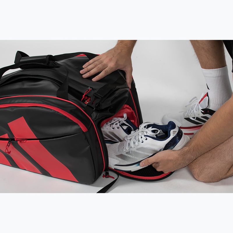 Geantă de padel adidas Multigame Racket Bag Ale Galán 2026 black/red 7