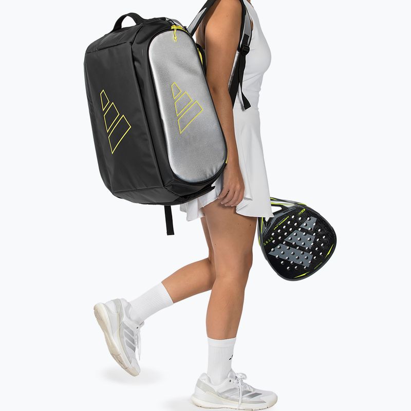 Geantă de padel adidas Tour Racket Bag 2026 54 l silver/lime 5