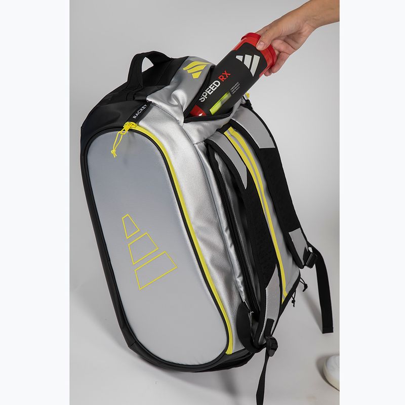 Geantă de padel adidas Tour Racket Bag 2026 54 l silver/lime 6