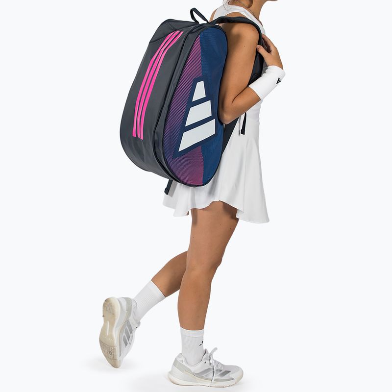 Geantă de padel adidas Control Racket Bag 2026 blue/pink 5