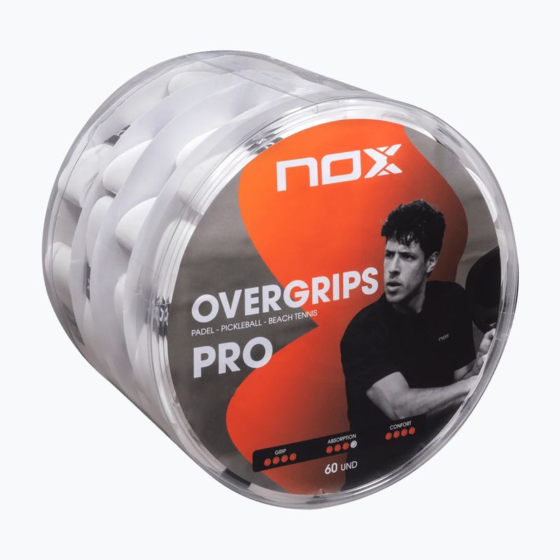 Învelișuri pentru padel NOX Pro Overgrip 60 pack white 2