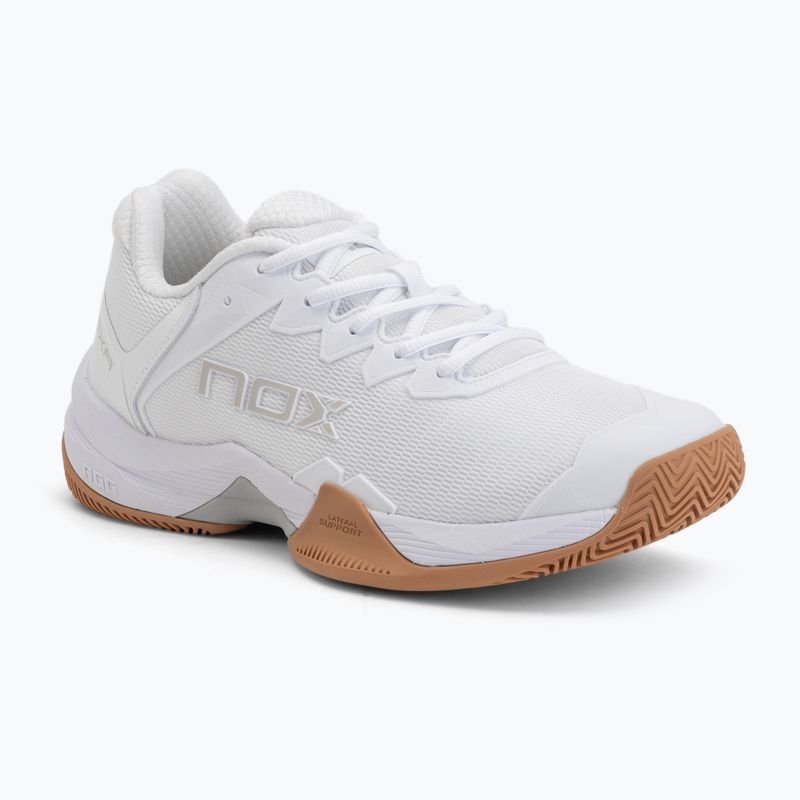 Încălțăminte de padel NOX ML10 Hexa white/gum rubber