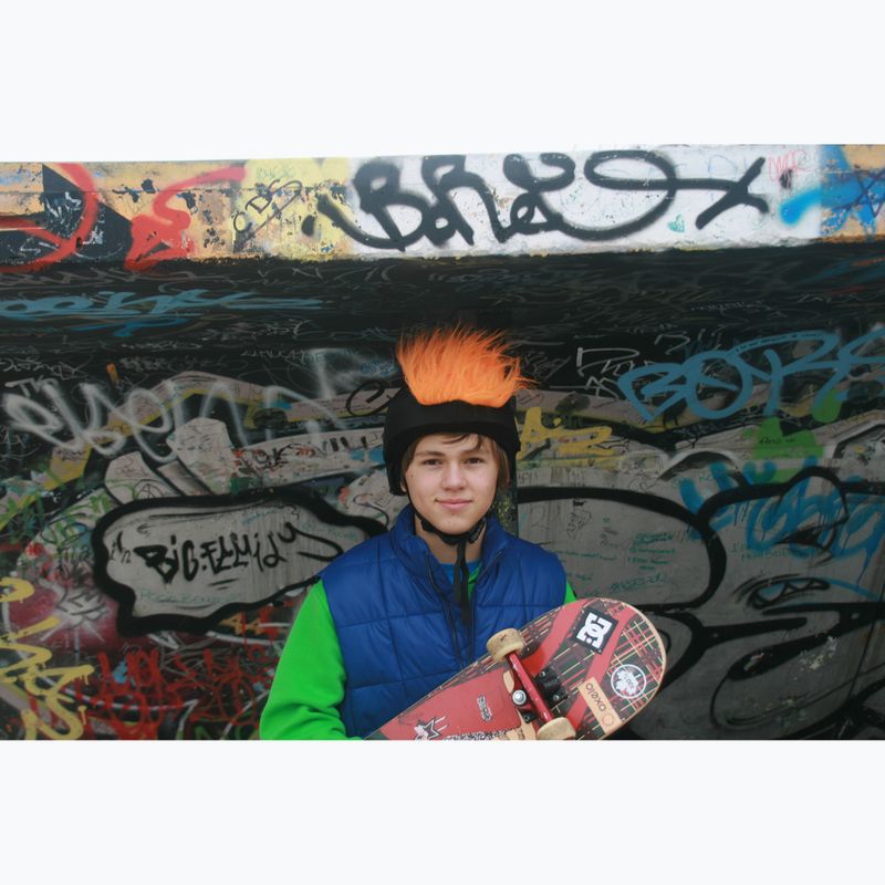 Husă pentru cască COOLCASC Furry Orange, negru, S067 8